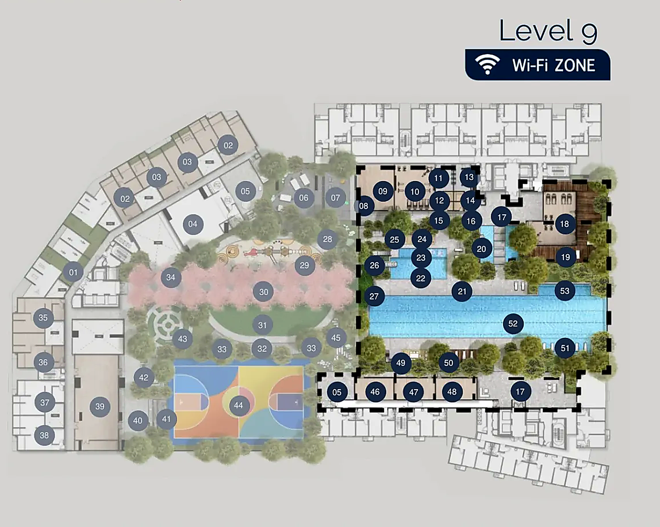 Podium Level 9 Layout
