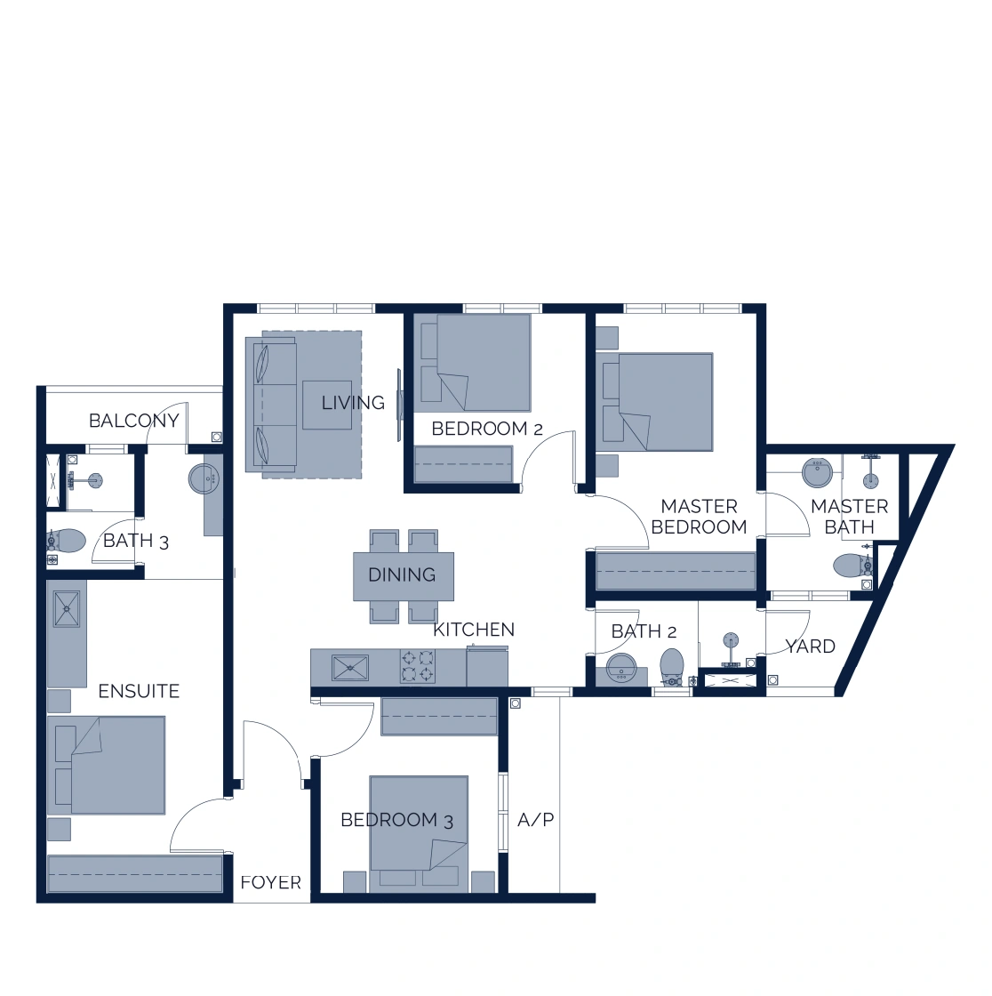 Type C floor plan